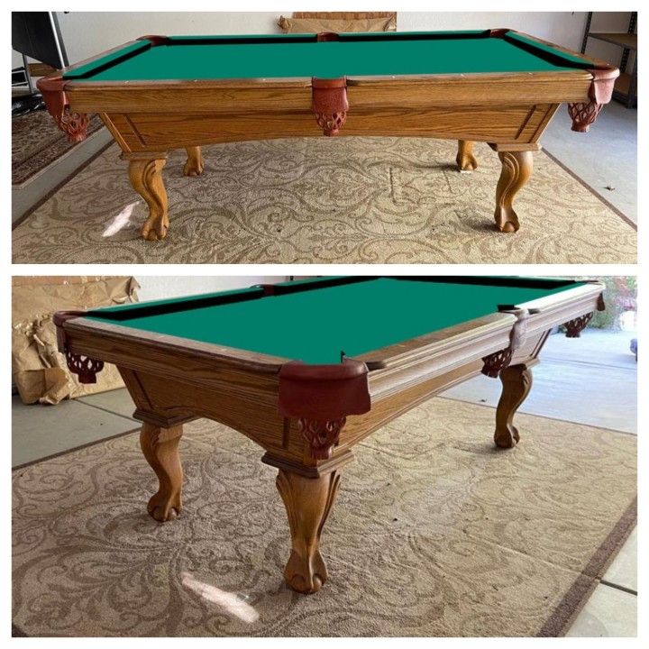 Olhausen POOL TABLE 7ft, Accessories, New Felt Any Color, DELIVERY & SETUP INCLUDED (Like New Cond)