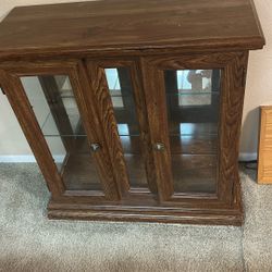 Wood/Glass Storage Unit