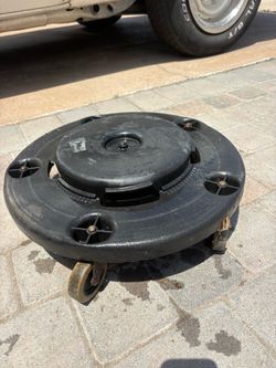 Heavy Duty Rolling Garbage Can Dolly / Trash Can Base – Also Great For Large Planters – $15