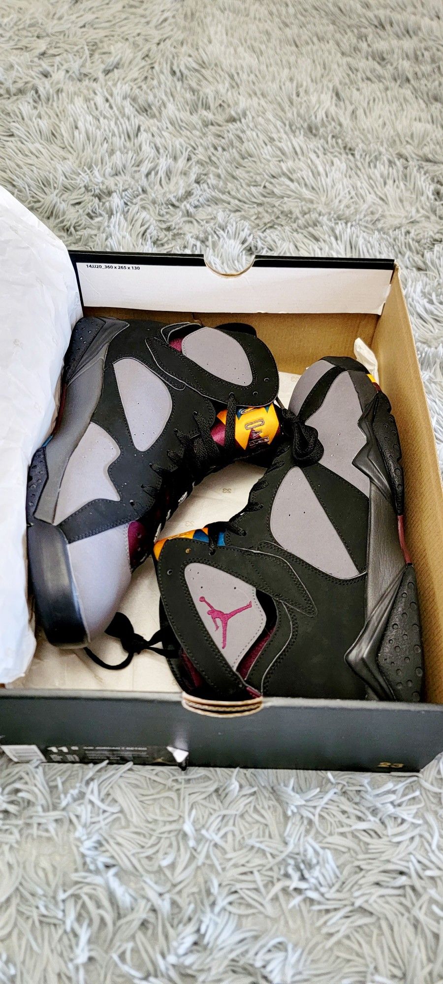 Size 11.5 Nike Air Jordan 7 Retro Bordeaux 304775-034.
