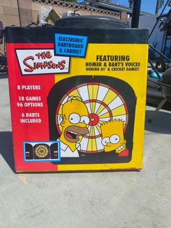New Vintage 2003 Simpsons Electronic Dart Board