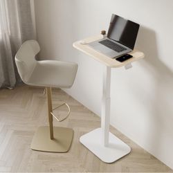ERGOHOME™ ELEVANCE TABLE™ Height Adjustable Side Table for Couch or Bed, Laptop Table - Small End Table Office Coffee Table - C-Shaped Sofa Side Table