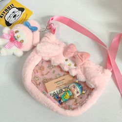 Plushie Bags With Cute Plushie Keychain