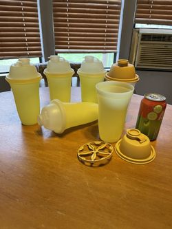 Tupperware shaker cups. $4 each. I have one insert for $2. I don’t bother with inserts works just fine. Rochester wa