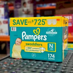 Pampers Swaddlers Newborn Diapers 174ct