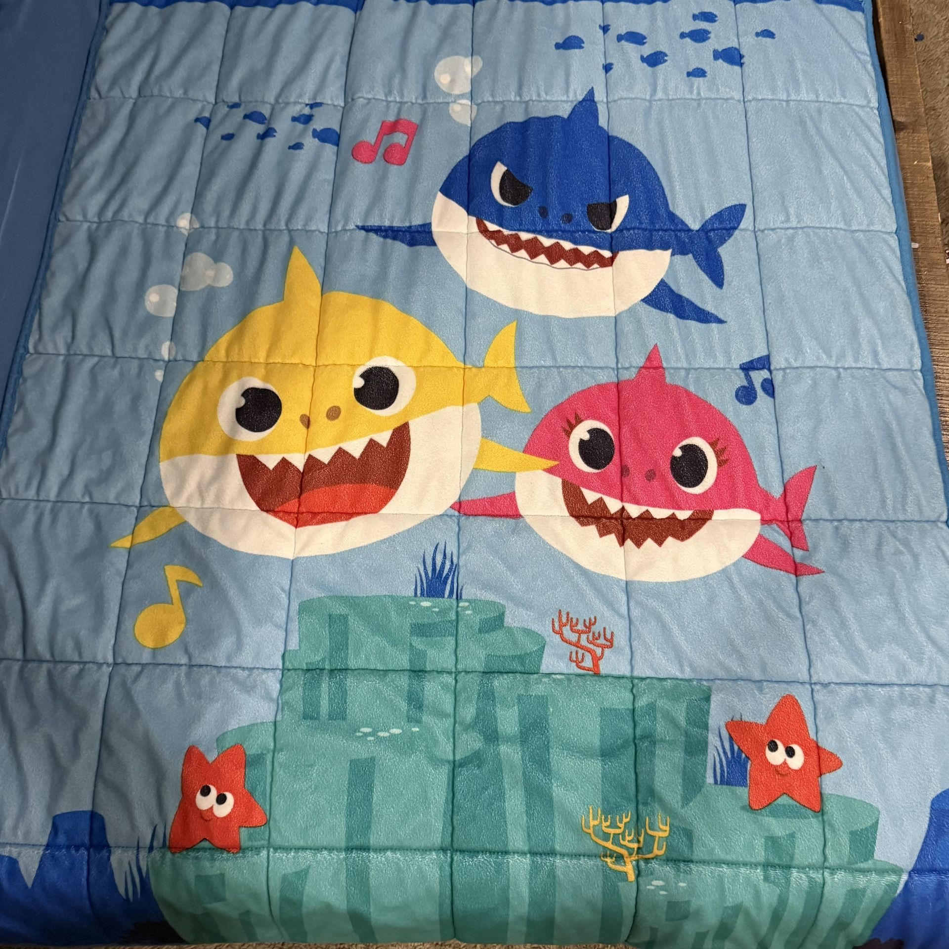 Baby Shark Kids Weighted Blanket (36” x 48”)