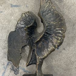 Modernist Cast Bronze Sculpture FRANCO RUSSO  STARBURST STATUE LIMITED EDITION