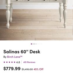 Salinas 60” Desk - NEW IN BOX