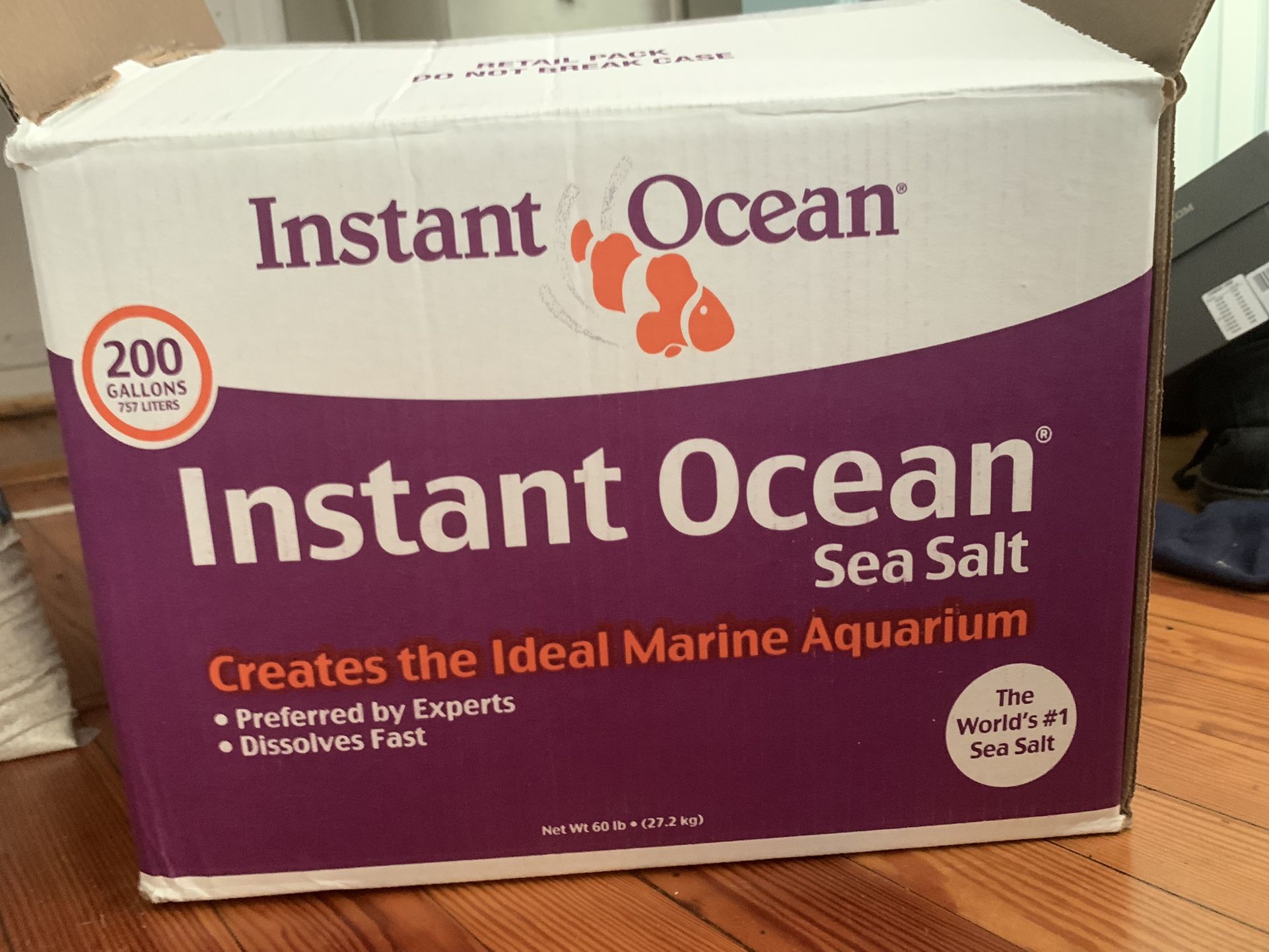 Instant Ocean Sea Salt - 200 gallon Box
