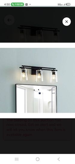 New Black Bathroom Lamp