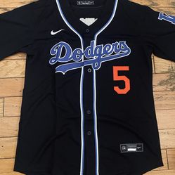 Classic Black Los Angeles Dodgers Freddy freeman  jersey Fully Stitched