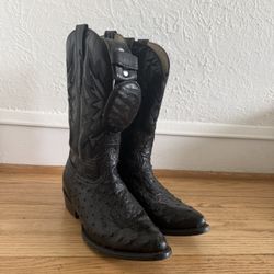 Genuine OSTRICH Boots With Matching belt