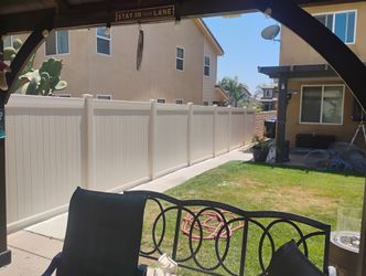 Vinyl Fence .