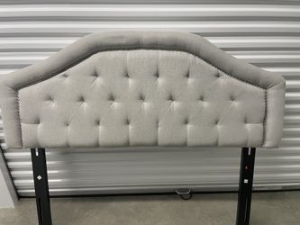 Christopher Knight Home Killian Upholstered Headboard – Full/Queen, Light Gray