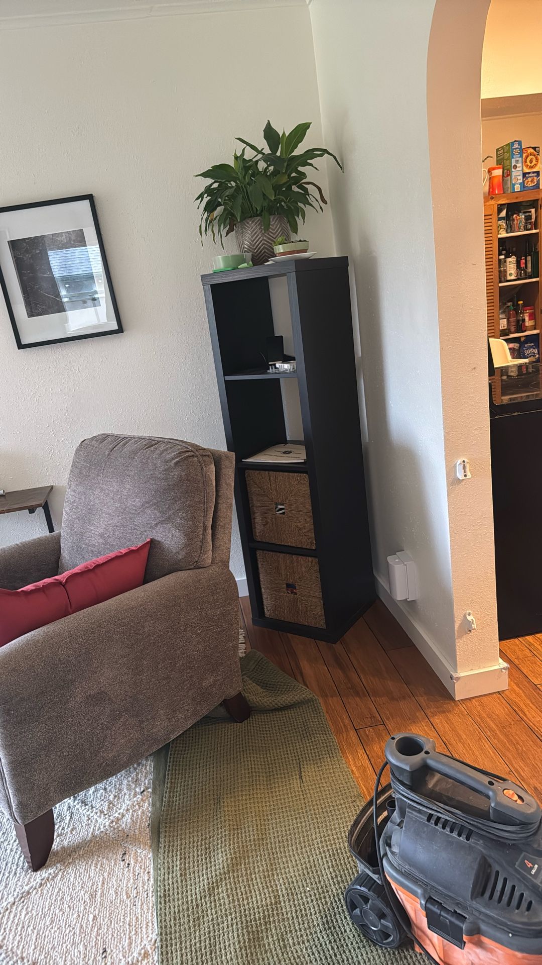 Black IKEA Shelf Kallax 4 Cube *pending Pick Up