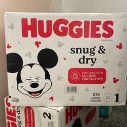 Huggies snug & dry Size I (108 Diapers)