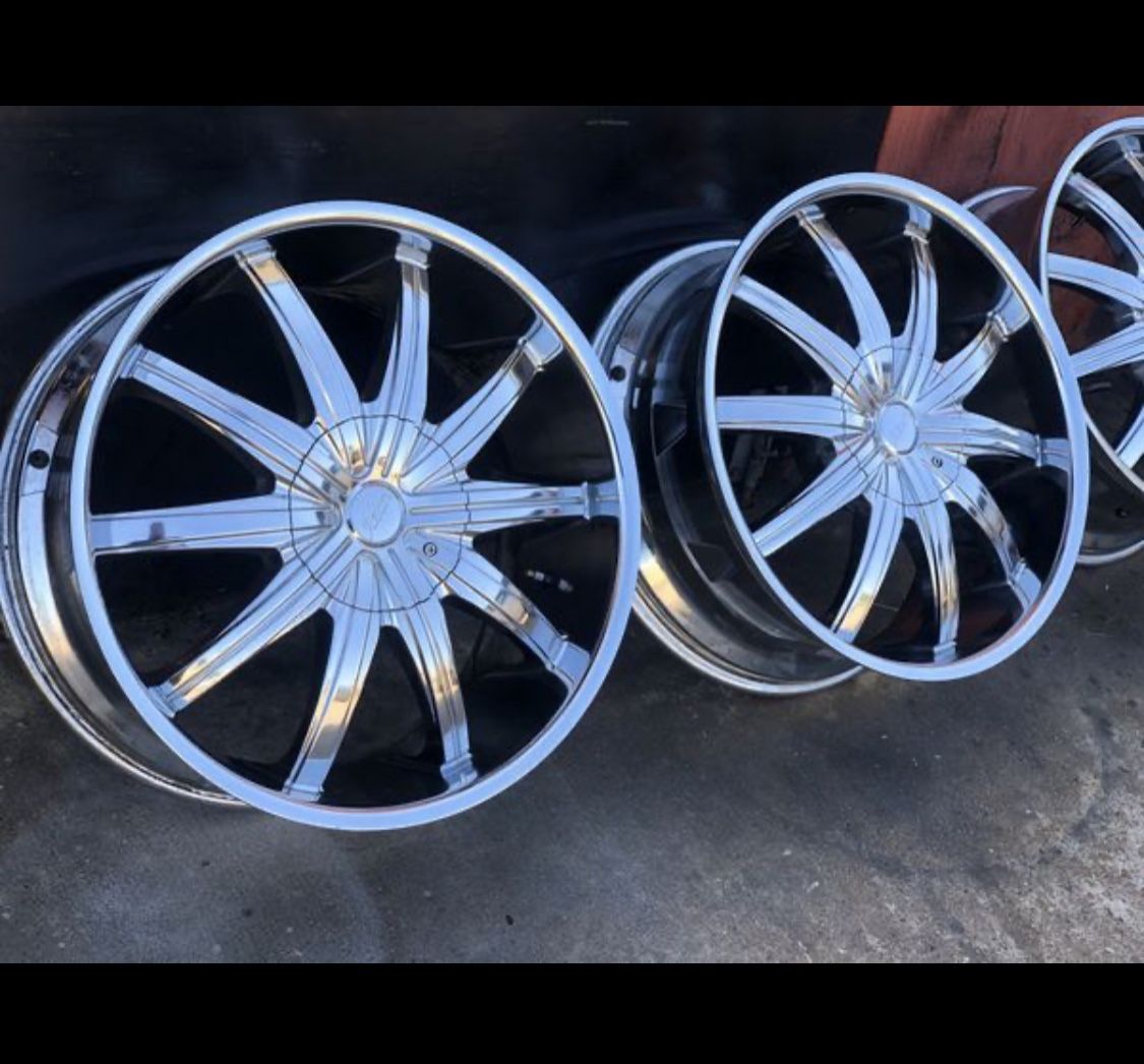 Old Ford F-150 Lincoln Expedition rims wheels 22 inch chrome for truck SUV