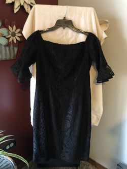 Black Floral Dress Size 10