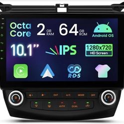 XTRONS Android 14 Car Stereo for Honda Accord 7th 2003 2004 2005 2006 2007, 10.1 Inch Touch Screen Car Radio GPS Navigation Bluetooth Built-in DSP Hea