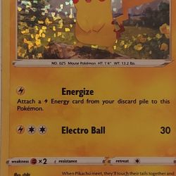 Pokemon Card Pikachu