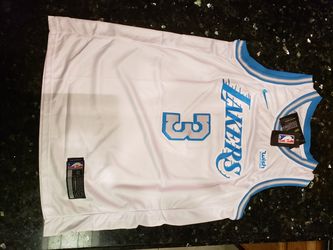 Anthony Davis White Los Angeles Lakers Playoff Jersey