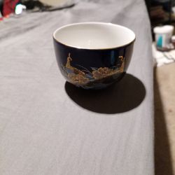 Vintage Cobalt Blue Tea Cup