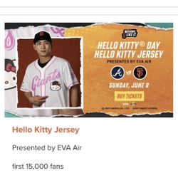 Giants Hello Kitty Game . June 8 