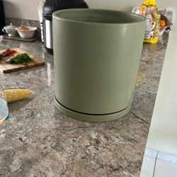 Green Ceramic Plant Pot