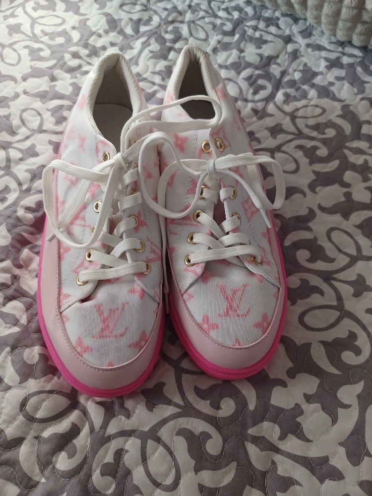 #Louis Vuitton Monogram Fabric Stellar Sneakers