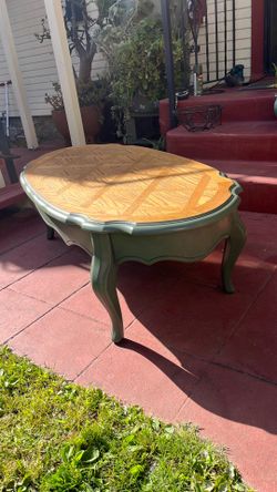 Table With Green Accents