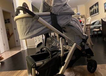 NEW UPPABABY ViSTA LUXURY DOUBLE STROLLER RUMBLE SEAT WiTH BASSENET SEAT 