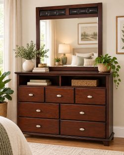 Coaster Furniture Dresser + Mirror – $275