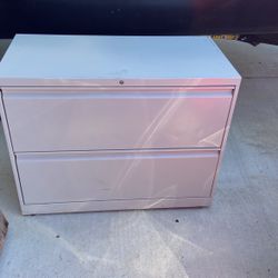 Two Drawer Metal Filing Cabinet