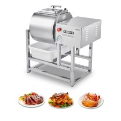 VEVOR Commercial Meat Tumbler Marinator, 40L Vacuum Tumbler Marinating Machine with Bidirectional Rotation and 3-Speed, Stainless Steel Vacuum Curing 