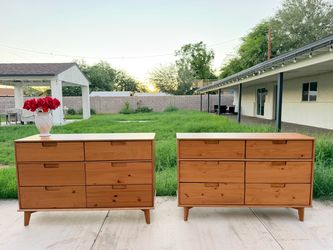 2 modern dressers set