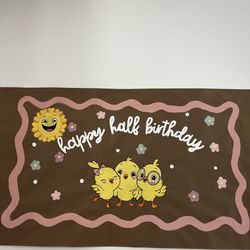 Half birthday Canticos banner