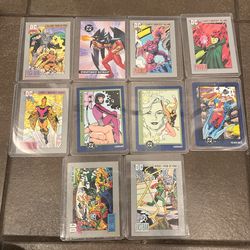 1991, 1994 And 1993 DC Trading Cards