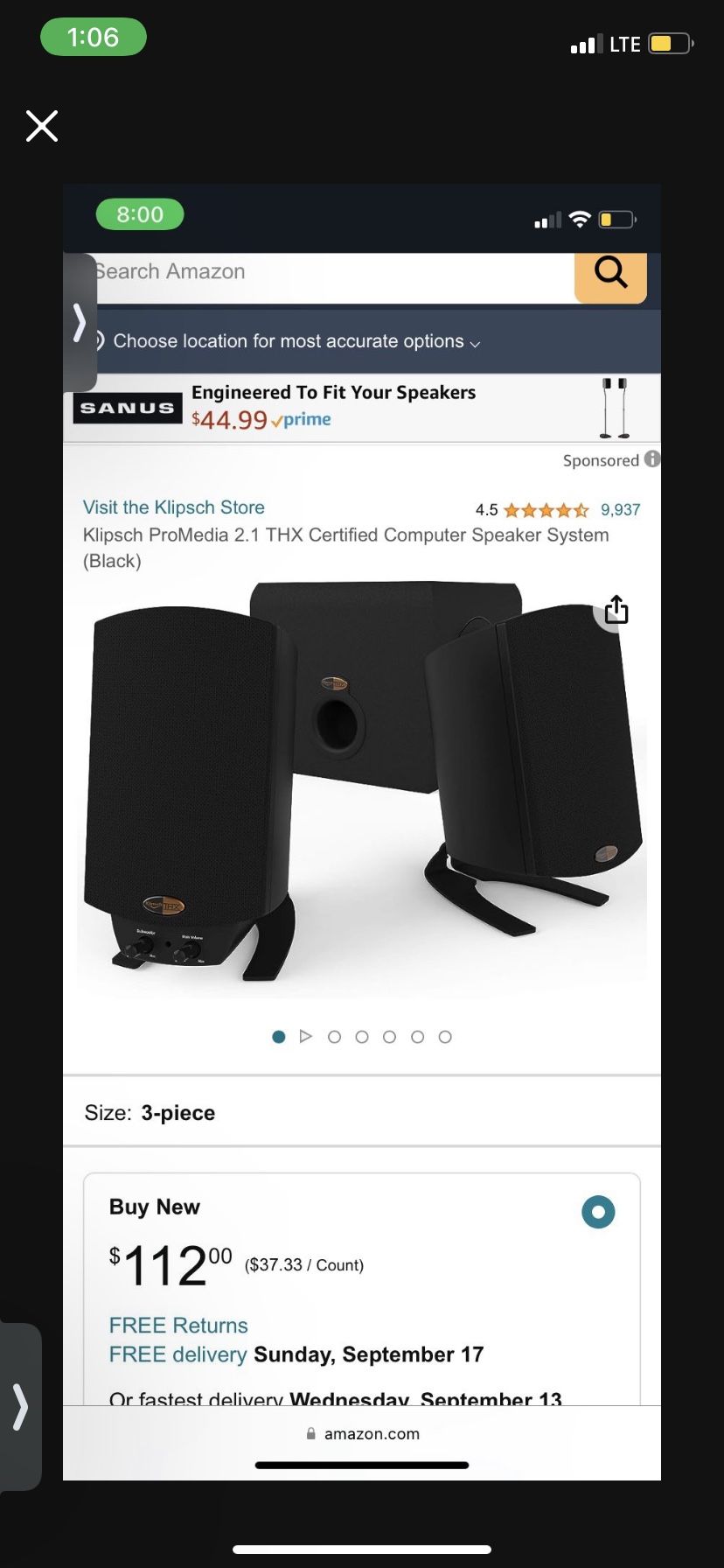 Klipsch speakers + sub