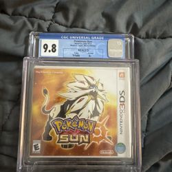Pokémon Sun Nintendo 3DS 2016 World Edition Sealed Game CGC Graded 9.8 / A+