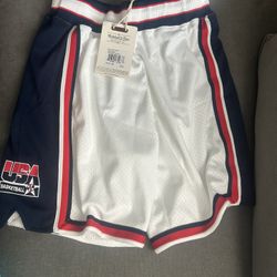 mitchell &ness size large usa authentic shorts