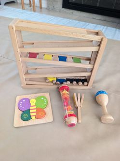 Wooden Toddler Toy Bundle Set