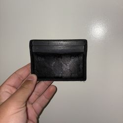 Black Leather Gucci Cardholder/Wallet