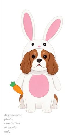 Pet Easter Funny Walking Bunny Dog Outfit, M