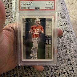 2000 Victory Tom Brady Rookie Card Psa 8