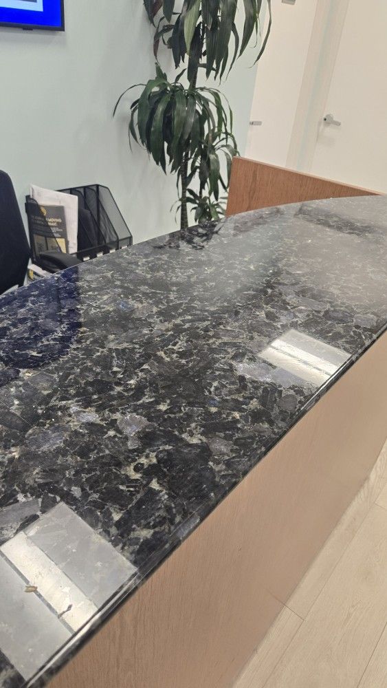 Granite Counter Large Reception Desk.