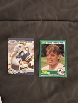 Troy Aikman And Emmit Smith Rookie Cards!
