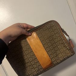 Vintage Coach Makeup Bag