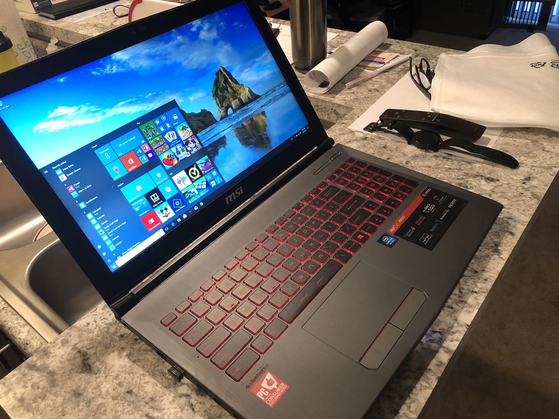 Brand new MSI GV62-8RD-200 gaming laptop.