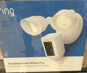 Floodlight Ring Cam Wired Plus