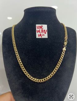 For Wedding 10K Yellow Gold Chain 14.3Gr 19 Inches Long